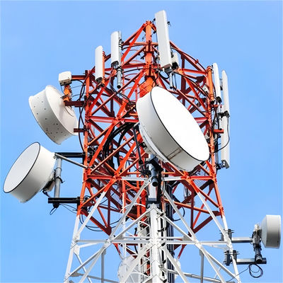Zelfondersteunende antenne toren 4 been toren gegalvaniseerd 20m - 55m 60m
