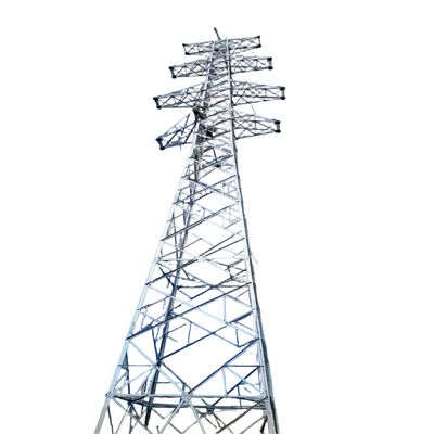 Duurzame gegalvaniseerde stalen stroomtransmissie toren 66KV 132KV Multi Circuit Electrical Grid mast