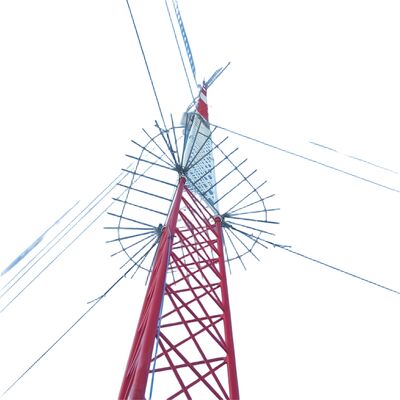 Steel Guyed Wire Tower designed with impact strength KV values of 27 joules at various temperatures ensuring performance