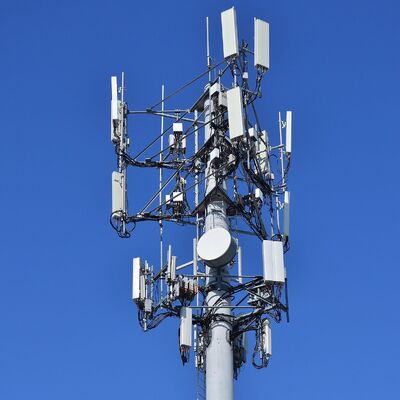 20M 30M IP68 Sealed Monopole Tower Corrosion Resistant For Coastal Saline Fog Area