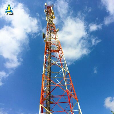 4 Legged Angular Port Terminal Communication Tower Corrosion Resistant For Logistics Tracking System