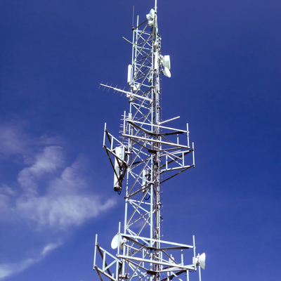 3 Legs Tube 9 Level Seismic Resistant Communication Tower for Earthquake Prone Mountain Region