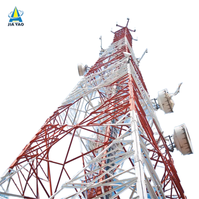 40M 80M Q355 Staal 4 Legged Telecomtoren Gegalvaniseerde Wind Bestand voor Kust Hoge Windzone