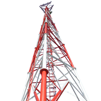 45m 56m 67m 75Meter Q355 Staal 3 Buis Telecom Toren voor Universitair Onderwijsgebied