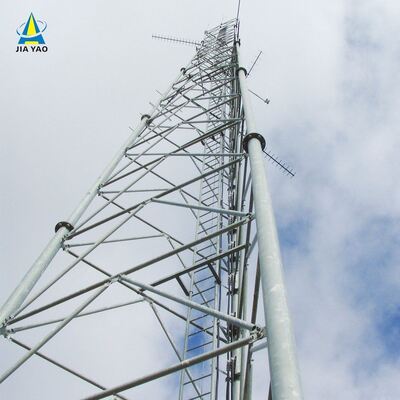 46m 58m 68m 76Meter Trillingen Demping 3 Buis Telecom Toren Voor Wegstation Vierkant