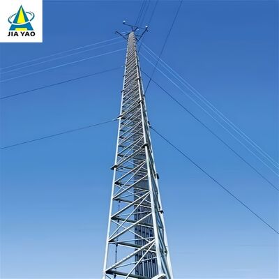 38 46 52M voor windbelasting geoptimaliseerde getuide draadtoren voor gebruik van seismische meetstations