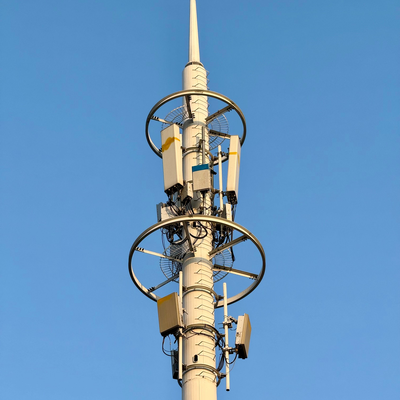 35 meter lage windbelasting monopole toren voor residentiële samengestelde ingang telecom