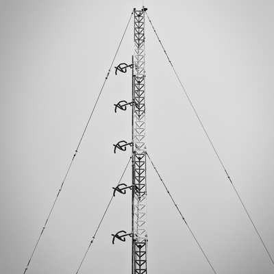 40M windbestendige getuide antennetoren voor signaaloverdracht op kusteilanden