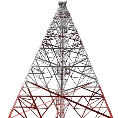 Thermisch verzinkte 3-4-potige hoekige stalen toren Rooster Telecommunicatietoren Q345B Hoogsterkte staal voor GSM CDMA LTE Mobiele telefoon Signaal Basisstation Locatie