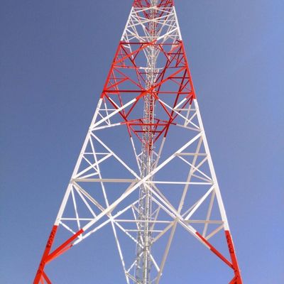 Hot Dip gegalvaniseerde zelfonderhoudende radiotoren 5 km Wifi GSM-telefoon satelliet microwave radiotoren