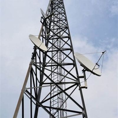 Hot Dip gegalvaniseerde zelfonderhoudende radiotoren 5 km Wifi GSM-telefoon satelliet microwave radiotoren