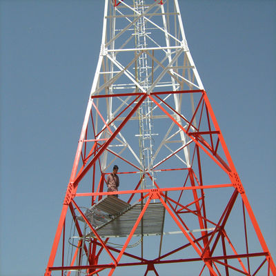 Mobiele WiFi-netwerk 4G 5G GSM Radiosignaal 4 Leg Angle Steel Telecom Tower Telecommunicatie