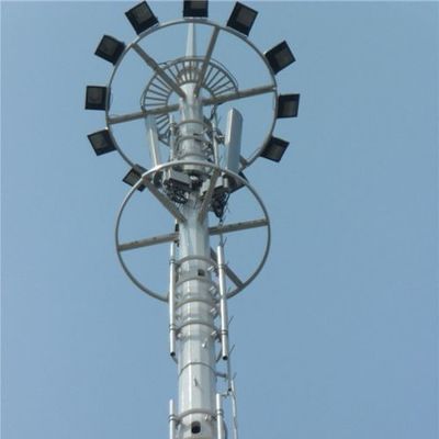 Torenmonopool 25 Meter 30 40M 50M Radio-antenne Signal gegalvaniseerd stalen cel Torenmonopool