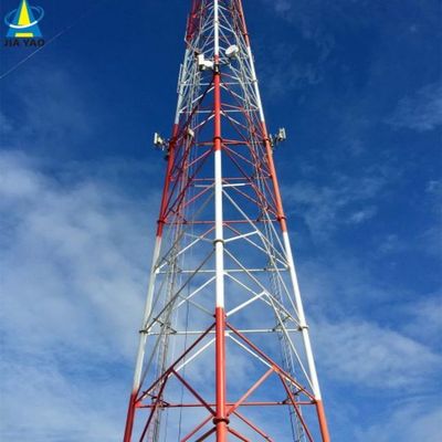 15M 20M 30M 45M 50M 3/4 Legged Tubular Communications Antenne Mast Hoekige stalen toren