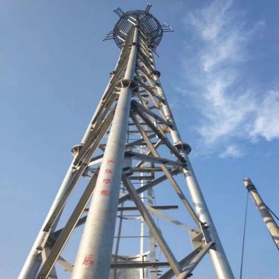 10 - 60M gegalvaniseerde buisstaal toren wifi signaal Bts televisies 3 poten buisstaal toren