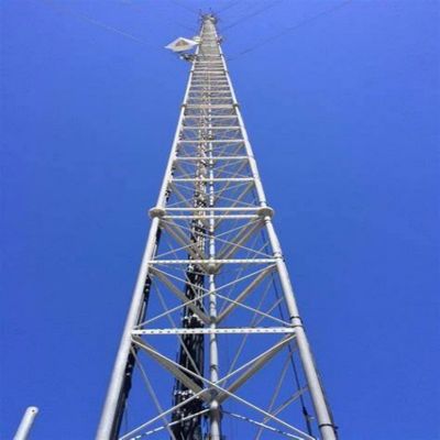 10 - 60M gegalvaniseerde buisstaal toren wifi signaal Bts televisies 3 poten buisstaal toren