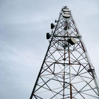 30m Pipe Wifi 3 Legs Tubulaire stalen toren Raster naadloze mast Microwave communicatie antenne toren