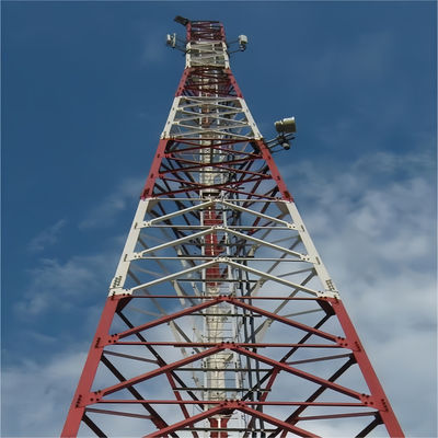 Bts Solar Power Telecommunication Tower &amp; Accessories 3 Legged Angular Self-Supporting Radio Tower
