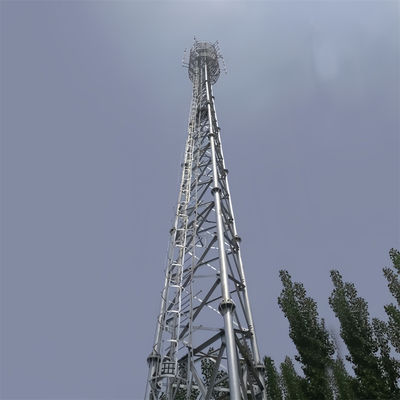 3 poten Tubular Steel Tower Mobiele netwerk 4G 5G Signal Radio Transmission Towers
