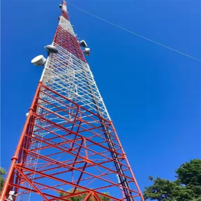 TV-antenne mast 3 poten buisvormige stalen toren 175M- 300M