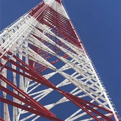 Zelfonderhoudende mobiele telefoon Antenne Fm Broadcast Radiostation Communicatie IJzeren Toren met Drie poten