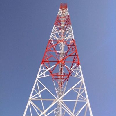 Zelfondersteunende langeafstands draadloze telefoon Telecom Steel Tower Transmitter Receiver GSM Steel Lattice Telecom Tower