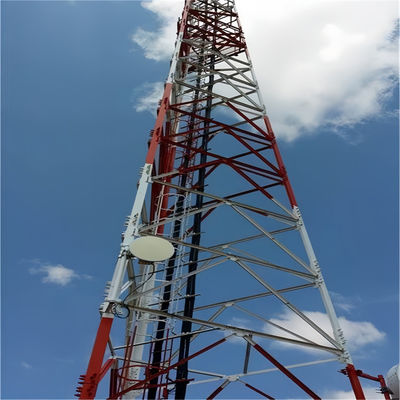 Zelfondersteunende langeafstands draadloze telefoon Telecom Steel Tower Transmitter Receiver GSM Steel Lattice Telecom Tower
