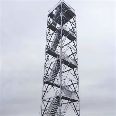 Geprefabriceerde bewakingswachttoren Staalstructuur AR500 / Q355 Bewakingshuis Platform Waarnemingstorens