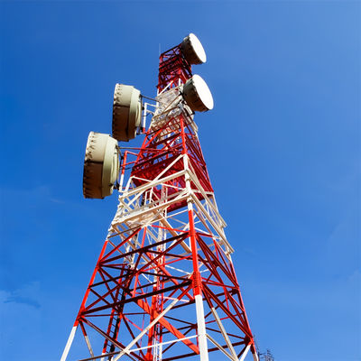 Zelfondersteunende antenne toren 4 been toren gegalvaniseerd 20m - 55m 60m