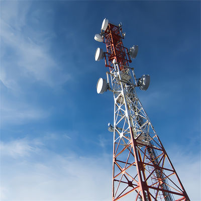 120m warm gedompelde gegalvaniseerde stalen antenne fabrikant radio cellulair rooster 4 poten hoekige stalen toren