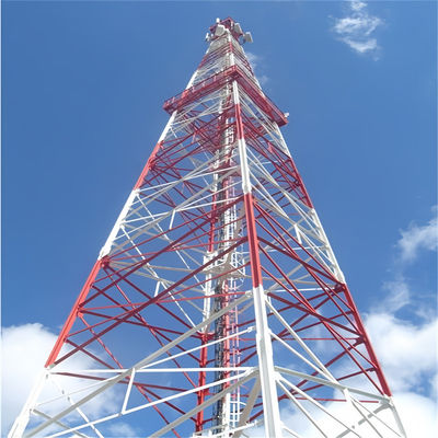 100 Meter Type Frame Structure Bolt Ladder Prijs Bliksemschaar 4 Leg Angular Lattice Telecommunicatie Stalen toren