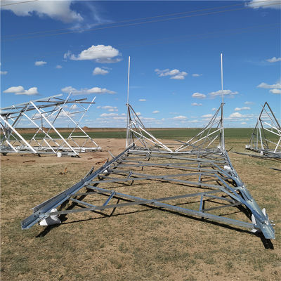4G draadloze buitentelevisie mobiele telefoon communicatie satelliet microwave radio antenne rooster toren 4 been hoek toren