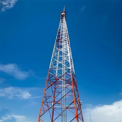 Telecom Shelter Design 60m 4 Legged Angle Steel Tower Angle Lattice Radio Antenne 4g Draadloze apparatuur