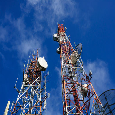 Telecom Shelter Design 60m 4 Legged Angle Steel Tower Angle Lattice Radio Antenne 4g Draadloze apparatuur