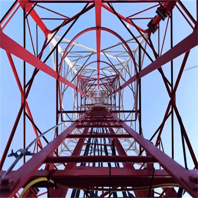 Telecom Shelter Design 60m 4 Legged Angle Steel Tower Angle Lattice Radio Antenne 4g Draadloze apparatuur