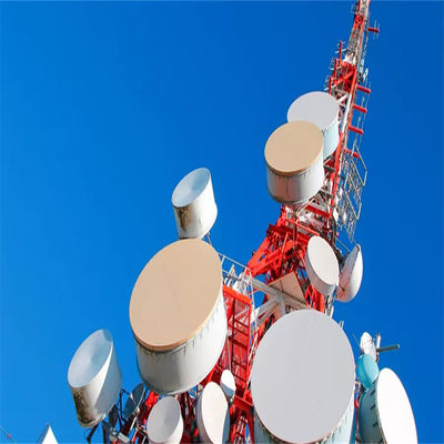 Werkplatformen Zonne-energie GSM-basisstationTelefoonantenne Telecom torens 4 poten hoekige stalen toren