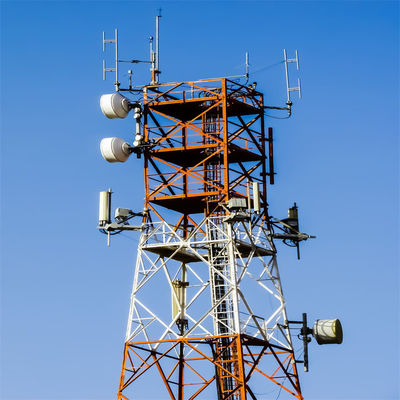 Werkplatformen Zonne-energie GSM basis Communicatie Antenna toren 4 benige stalen rooster toren