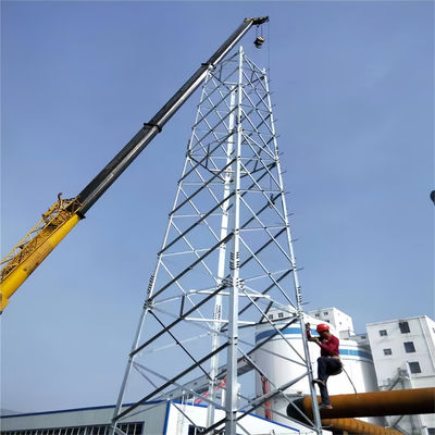 Zelfstandig roosterstaal microwave radio wifi telecommunicatie 4 leg hoek cel toren en rooster mast te koop
