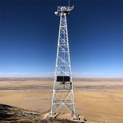 Zelfstandig roosterstaal microwave radio wifi telecommunicatie 4 leg hoek cel toren en rooster mast te koop