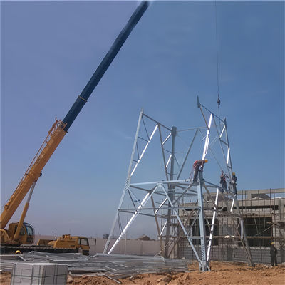 Zelfstandig roosterstaal microwave radio wifi telecommunicatie 4 leg hoek cel toren en rooster mast te koop