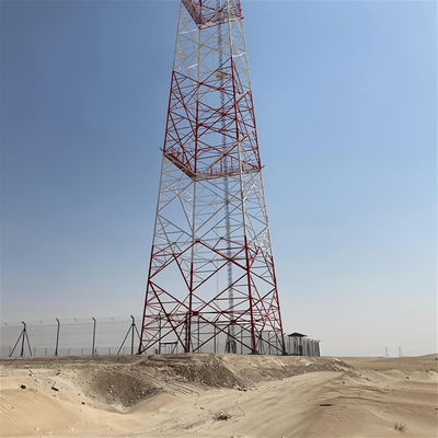 Wifi-zender Zelfhoudende antenne toren Zonne-energie Staal satelliet 4 been gegalvaniseerd staal toren