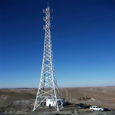Stalen truss toren Conical GSM structuur Telecommunicatie 4 poten hoekige stalen toren