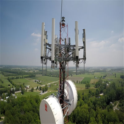 25 35 45 55 60 m Zelfdragende basis Radioverzending Pylon Wifi Ontvanger Stalen Telecommunicatie Vierbenige communicatietoren