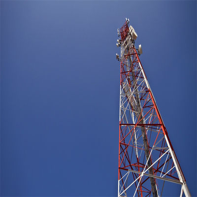 Vervaardiger 4-benige stalen pylon 5 km Wifi zender en ontvanger hoekige rooster microwave draadloze ondersteuning radio toren