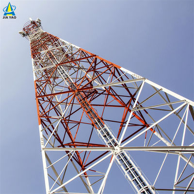 Vervaardiger 4-benige stalen pylon 5 km Wifi zender en ontvanger hoekige rooster microwave draadloze ondersteuning radio toren