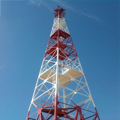 Steel Lattice Tower Telecom Satelliet Telefoon Cell Phone Cell Site 4 Legged Cellular Tower