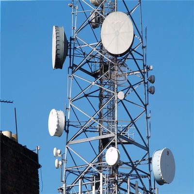 150 voet 200 voet zelfdragende stalen toren zonnepaneel 50 km draadloze netwerken telecommunicatietoren