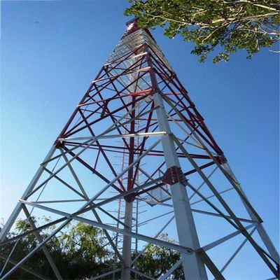 60 graden hoek 4 benen hoekige zelfdragende rooster toren stalen communicatietoren