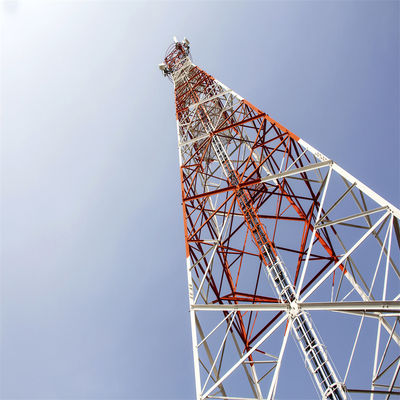 60 graden hoek 4 benen hoekige zelfdragende rooster toren stalen communicatietoren