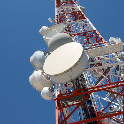 60 graden hoek 4 benen hoekige zelfdragende rooster toren stalen communicatietoren